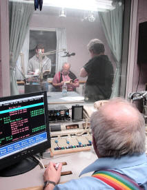 Jerry DeLaunay in the control room